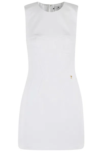 ELISABETTA FRANCHI ELISABETTA FRANCHI FITTED MINI DRESS WITH STRUCTURED BODICE AND BACK ZIPPER