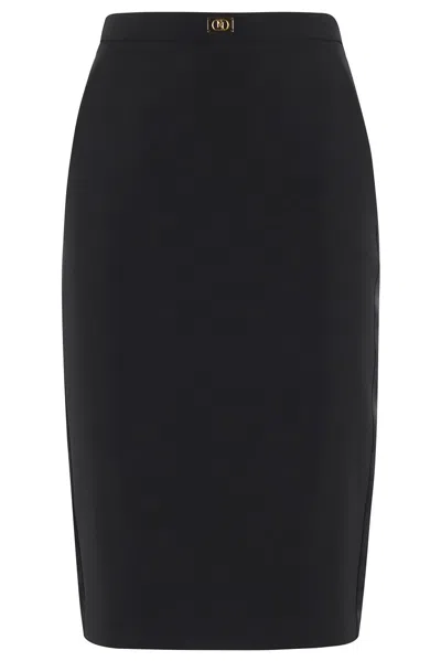 ELISABETTA FRANCHI ELISABETTA FRANCHI FITTED PENCIL SKIRT