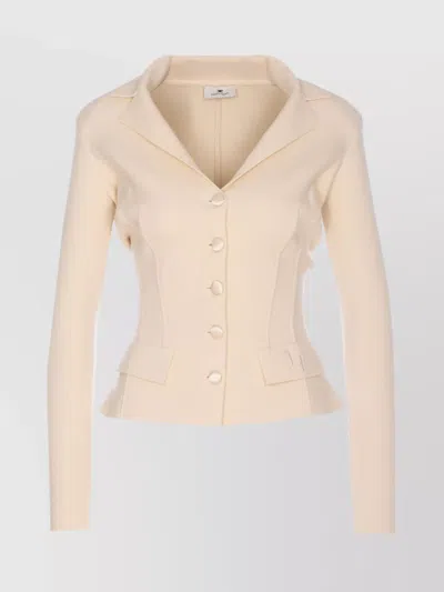 ELISABETTA FRANCHI FITTED WAIST KNIT CARDIGAN