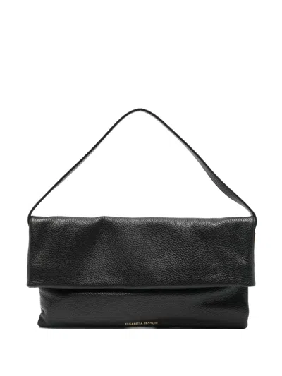 Elisabetta Franchi Flap Tote Bag In Black