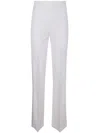 Elisabetta Franchi Trousers Featuring Back Pockets And High Waist In White