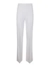 Elisabetta Franchi Flared Classic Trousers In Blanco