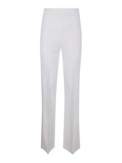 Elisabetta Franchi Flared Classic Trousers In White