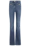 Elisabetta Franchi Classic Flared Jeans With Fitted Waist In Blue