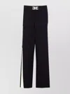 Elisabetta Franchi Flared Fit Trousers With Side Stripe Detail In Multi