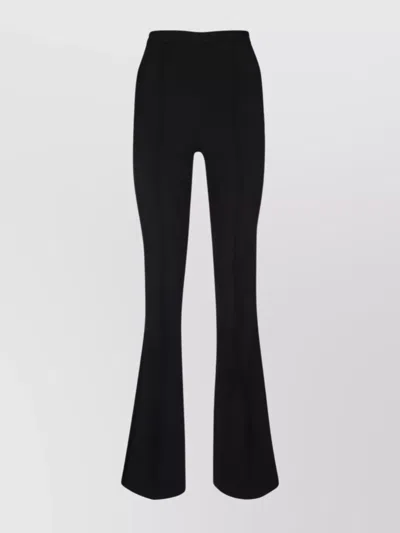 Elisabetta Franchi Flared High Waist Trousers With Seam Detailing