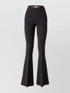 Elisabetta Franchi Flared High-waisted Trousers With Front Seam Detail