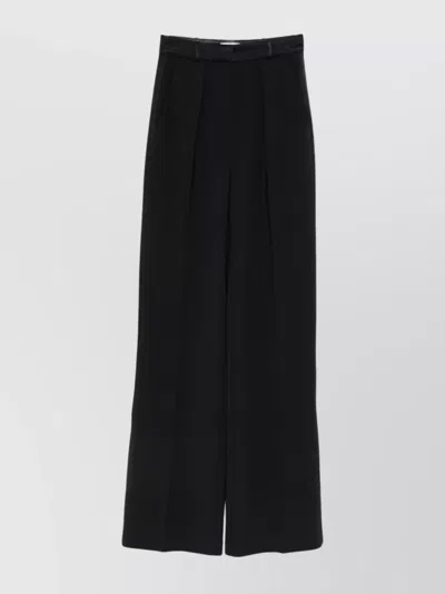 ELISABETTA FRANCHI FLARED-LEG TROUSERS BACK POCKETS