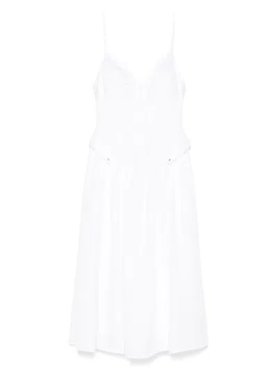 ELISABETTA FRANCHI FLARED MIDI DRESS