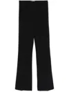 Elisabetta Franchi Flared Tailored Pants In Black