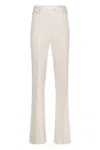 Elisabetta Franchi Flared Trousers In Neutral