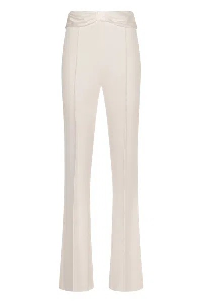 Elisabetta Franchi Flared Trousers In White