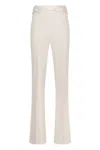 Elisabetta Franchi Flared Trousers In Neutral