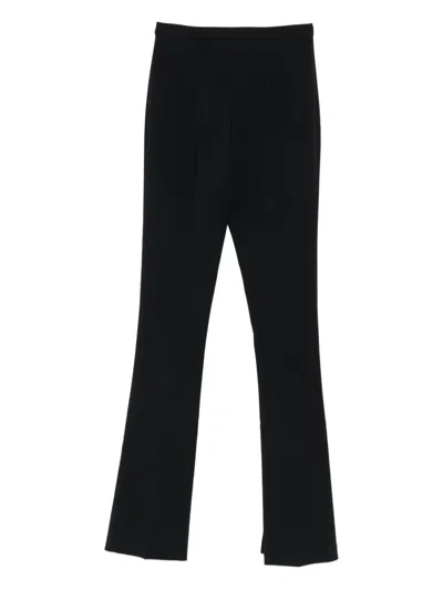 Elisabetta Franchi Flared Trousers In Black