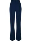 Elisabetta Franchi Blue Flared Trousers In Blue