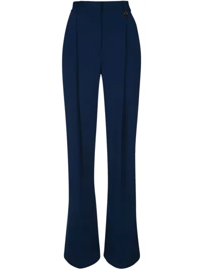 Elisabetta Franchi Flared Trousers In Blue