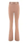 Elisabetta Franchi Women's Flared Trousers In Nude