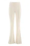 Elisabetta Franchi Flared Trousers In Green