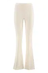 Elisabetta Franchi Flared Trousers In Green