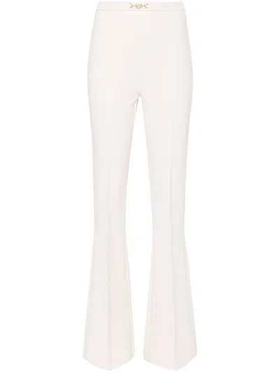 Elisabetta Franchi Flared Trousers In Beige