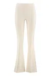 Elisabetta Franchi Flared Trousers In Panna
