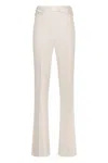 Elisabetta Franchi Flared Trousers In Neutral