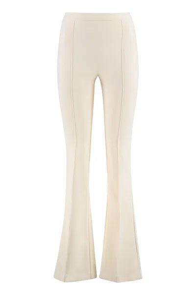 Elisabetta Franchi Flared Trousers In White