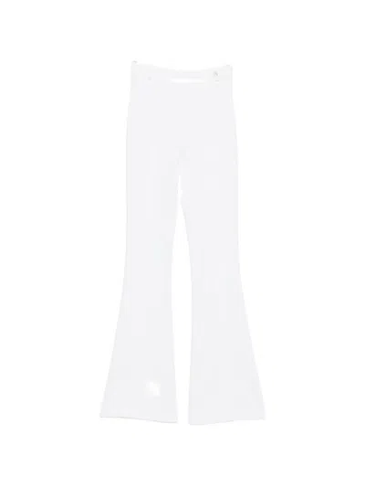 Elisabetta Franchi Flared Trousers In White