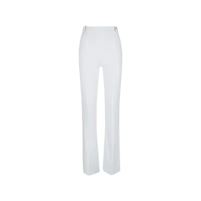 Elisabetta Franchi Flared Trousers In White