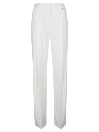 Elisabetta Franchi Flared Trousers In White