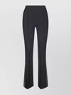 Elisabetta Franchi Flared Trousers With Back Pockets And Contrast Piping
