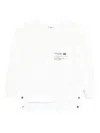 Elisabetta Franchi Fleece Top With Details In Poplin Fabric Clothing In White