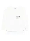 Elisabetta Franchi Fleece Top With Details In Poplin Fabric Clothing In White