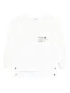 Elisabetta Franchi Fleece Top With Details In Poplin Fabric Clothing In White