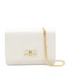 Elisabetta Franchi Ivory Pochette With Logo In White