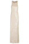 Elisabetta Franchi Floor-length Nude Dress