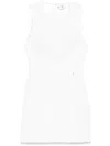 Elisabetta Franchi Floral-charm Crepe Mini Dress In White