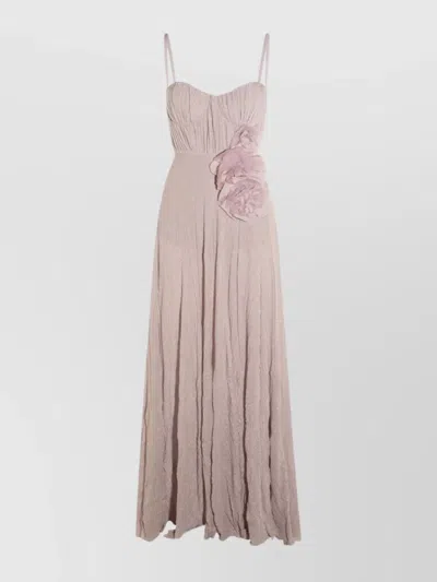 Elisabetta Franchi Floral Embellishment Spaghetti Straps Sweetheart Neckline