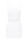 Elisabetta Franchi Floral-embellished Belted Dress