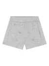 Elisabetta Franchi Floral-embroidery Casual Shorts In Gray