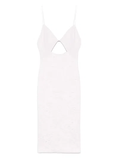Elisabetta Franchi Floral-jacquard Midi Dress