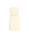 Elisabetta Franchi Floral Pattern Mini Dress In Neutrals