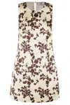 Elisabetta Franchi Dress In Printed Duchesse And Tulle In Yellow