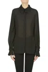 Elisabetta Franchi Flower Applications Shirt In Black