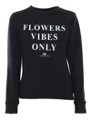 Elisabetta Franchi Logo-print Cotton-blend Sweatshirt In Black