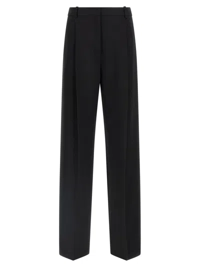 ELISABETTA FRANCHI FLUID CADY PANTS BLACK