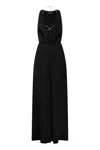 Elisabetta Franchi Jumpsuit Acetate Blend Metal Chain Accessory