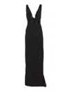 Elisabetta Franchi Form-fitting Dress With Clean Lines In Black