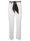 Elisabetta Franchi Pant In Avorio