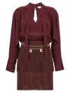 Elisabetta Franchi Fringe-detail Mini Dress